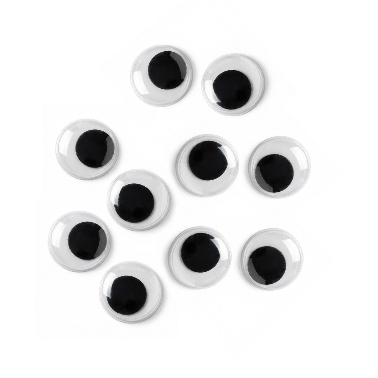 Essentials By Leisure Arts Eyes Paste On Moveable Assorted Black 200Pc Googly Eyes, Google Eyes For Crafts, Big Googly For Crafts, Wiggle Eyes, Craft